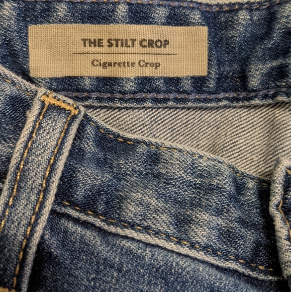 AG Adriano Goldschmied Stilt Crop Cigarette Crop Cuffed Jeans Size 29 EUC. - Picture 5 of 9